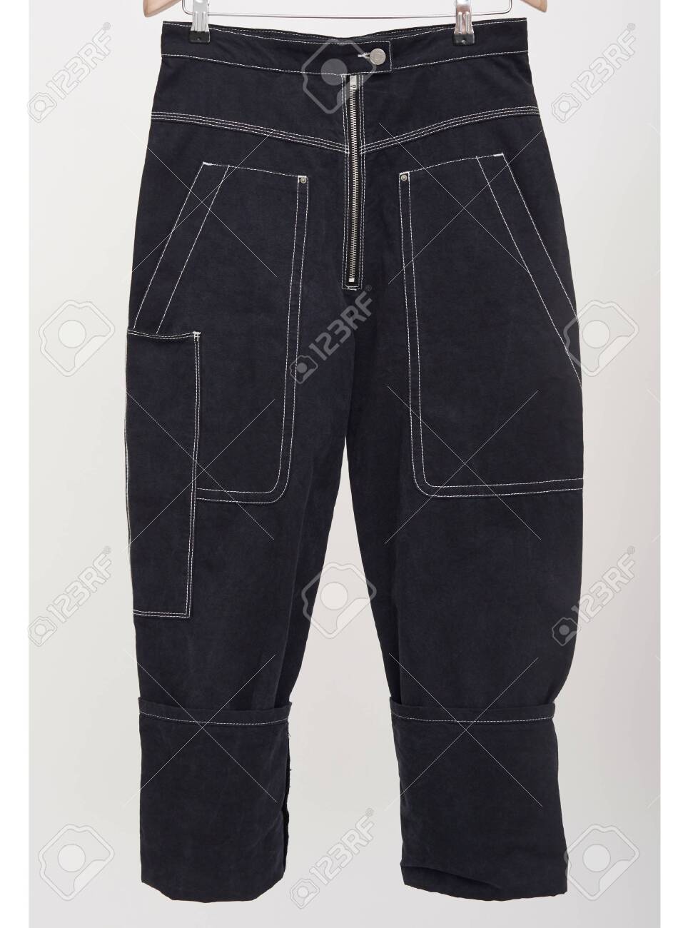 black split knee jeans