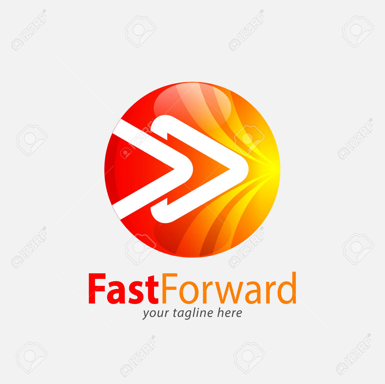 Vector Abstract, Fast Forward Logo Design Or Symbol. Royalty Free SVG,  Cliparts, Vectors, and Stock Illustration. Image 176708106., image size:1300x1297