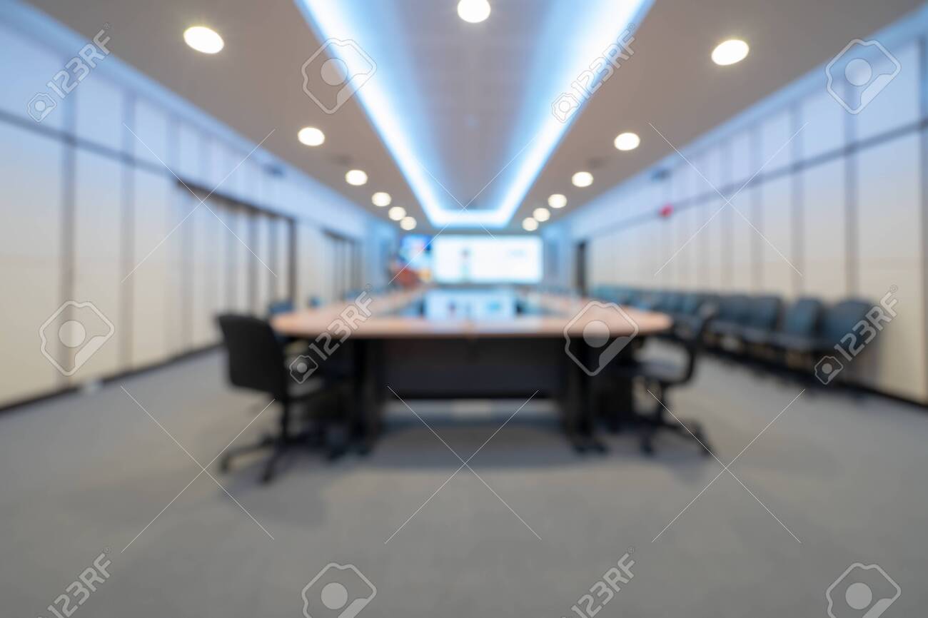 Blurred Meeting Room Background With Led Strip Light Stock Photo Picture And Royalty Free Image Image 122942187