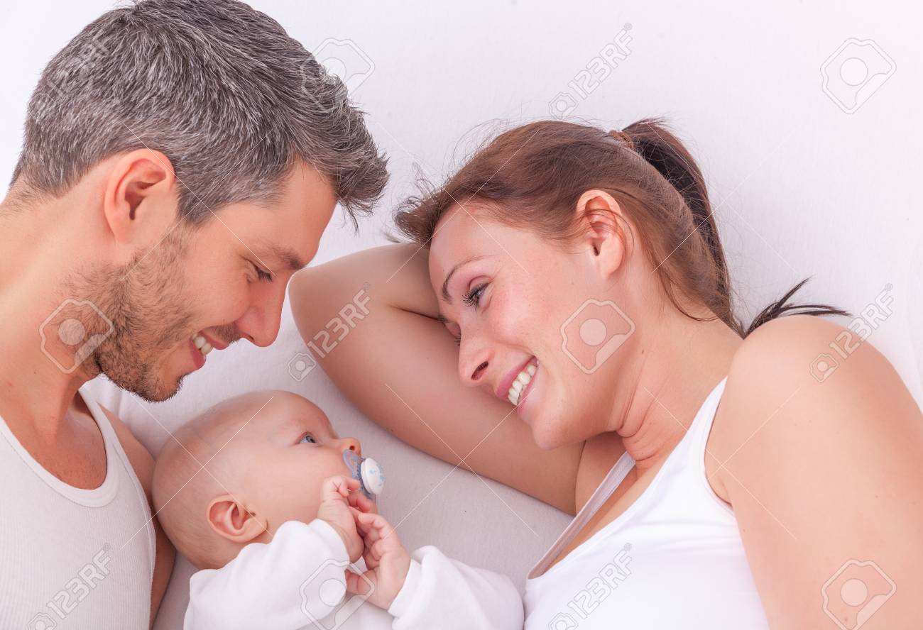 mom dad and child