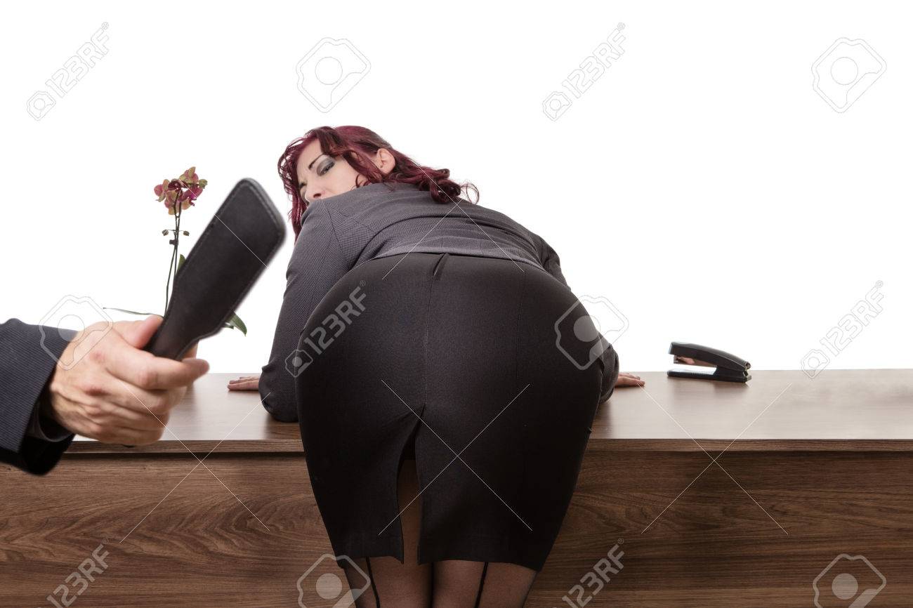 Boss spanking secretary