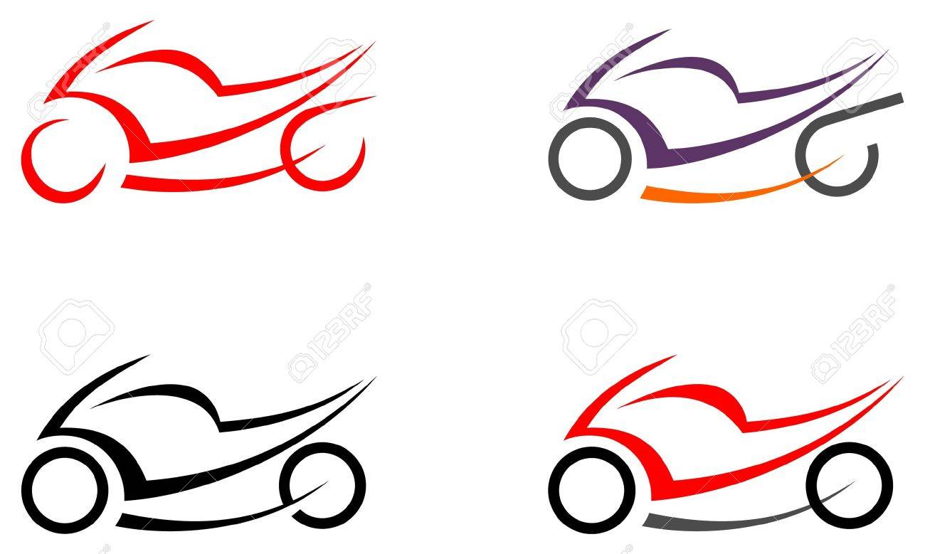 Motorcycle On White Background Vector Icon Can Be Used As Logo Tattoo Sketch Design Element Royalty Free Cliparts Vectors And Stock Illustration Image 10163473