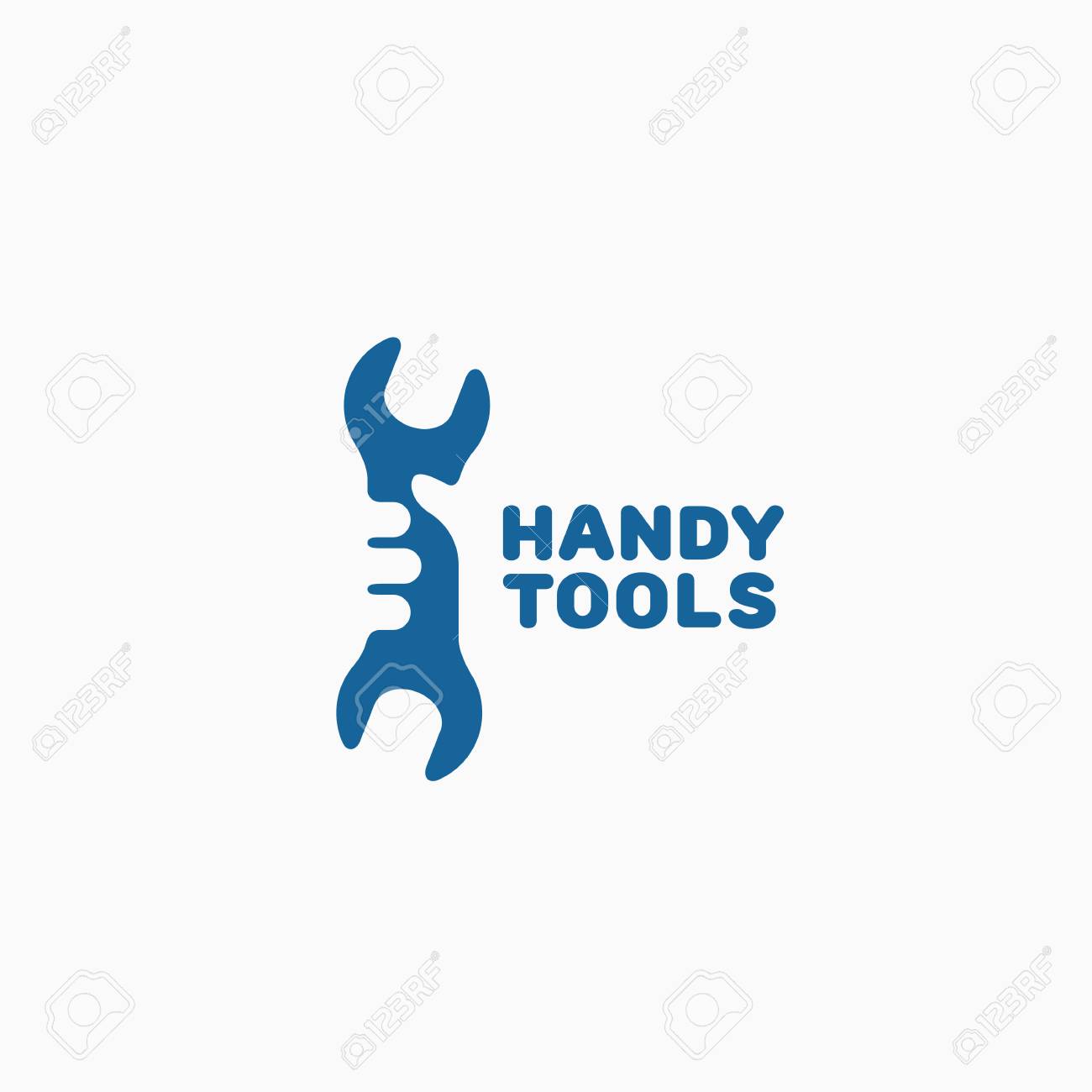 Handy Tools Logo Template Design With A Spanner Vector Illustration Royalty Free Cliparts Vectors And Stock Illustration Image 115208258