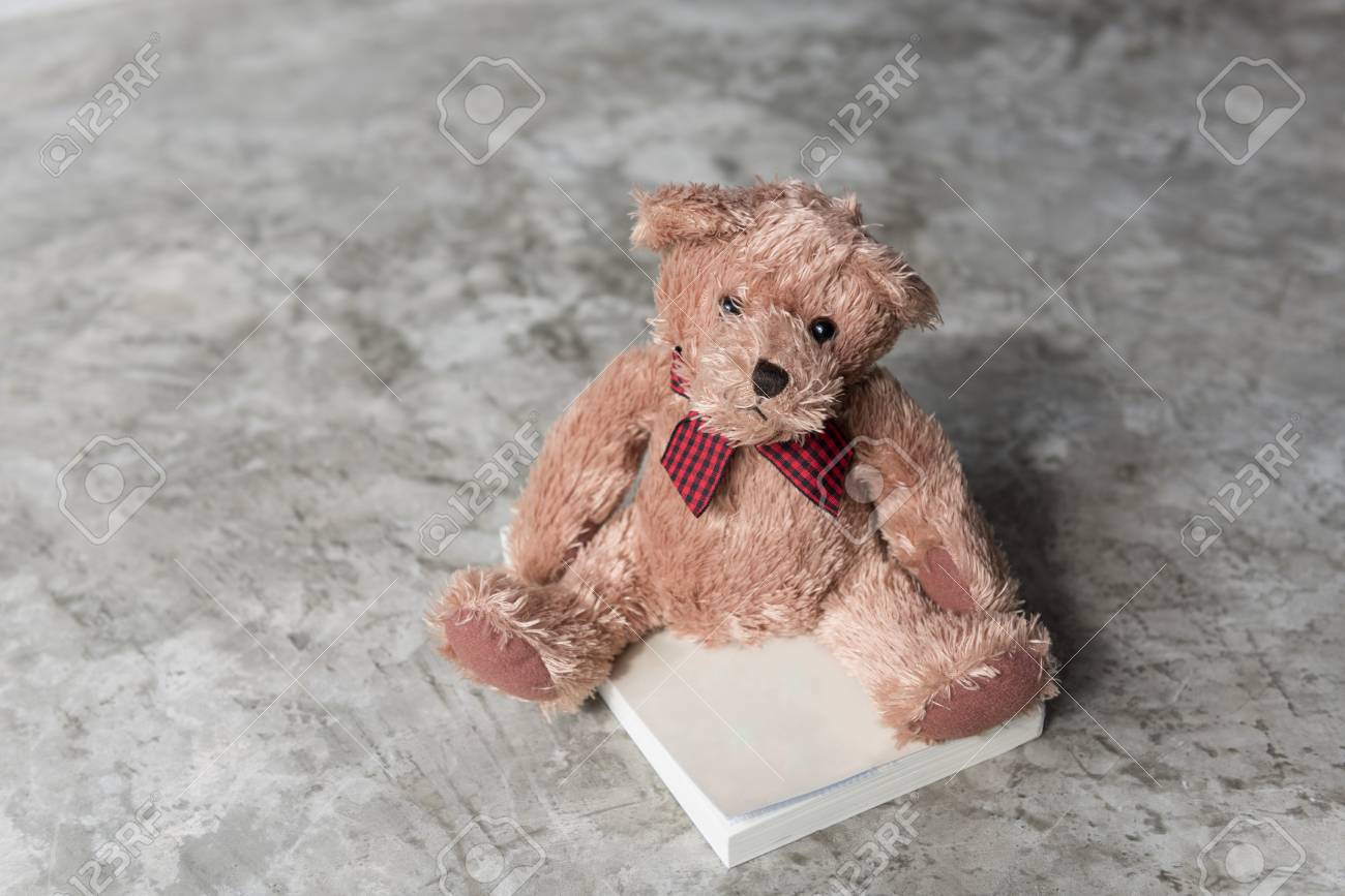 cement teddy bear
