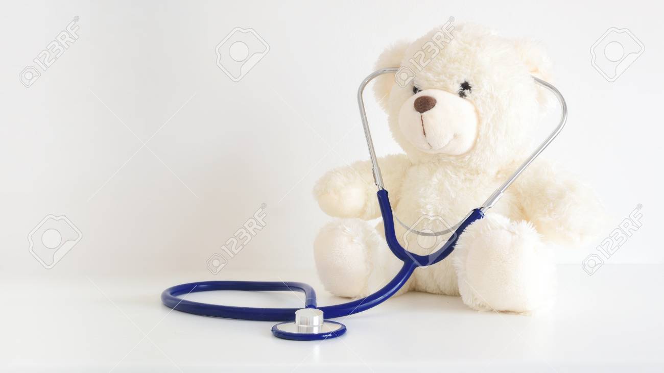 teddy bear with stethoscope