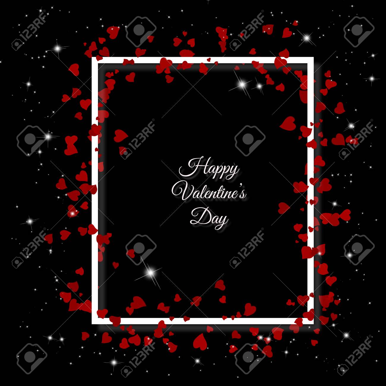 a black card with the words happy valentines day with a white happy valentines day black and white words