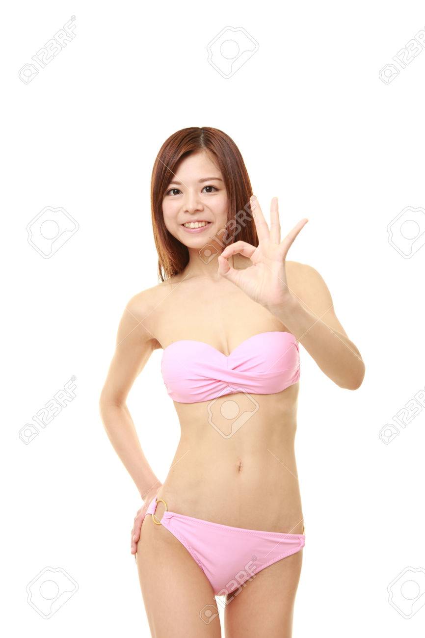 Husband shares his wife cum Bikini in japanese woman