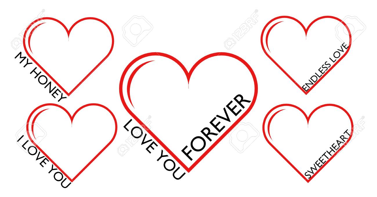 Lovely Love Romantic Cute Sweet Young Stock Vector (Royalty Free)  1913369524 | Shutterstock, image size:1300x679