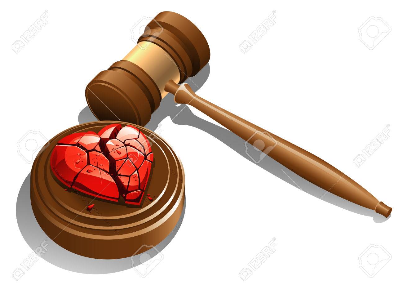 A Zerschlagen Herz In Der Nahe Der Richter Hammer Eine Scheidung Zu Symbolisieren Lizenzfrei Nutzbare Vektorgrafiken Clip Arts Illustrationen Image 43415839