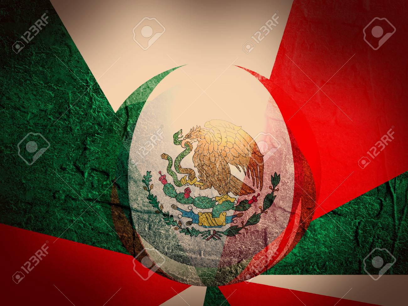 mexico flag design concept