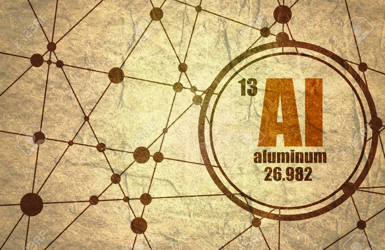 with atomic.. atomic chemical number Sign element. Aluminum and