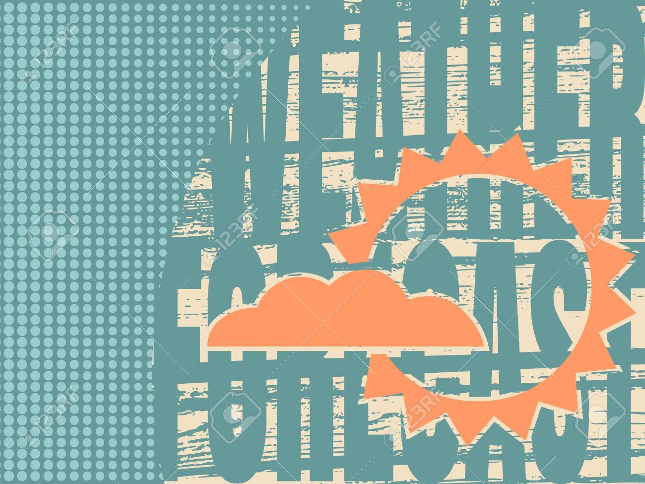 a vector illustration of a weather forecast brochure or report