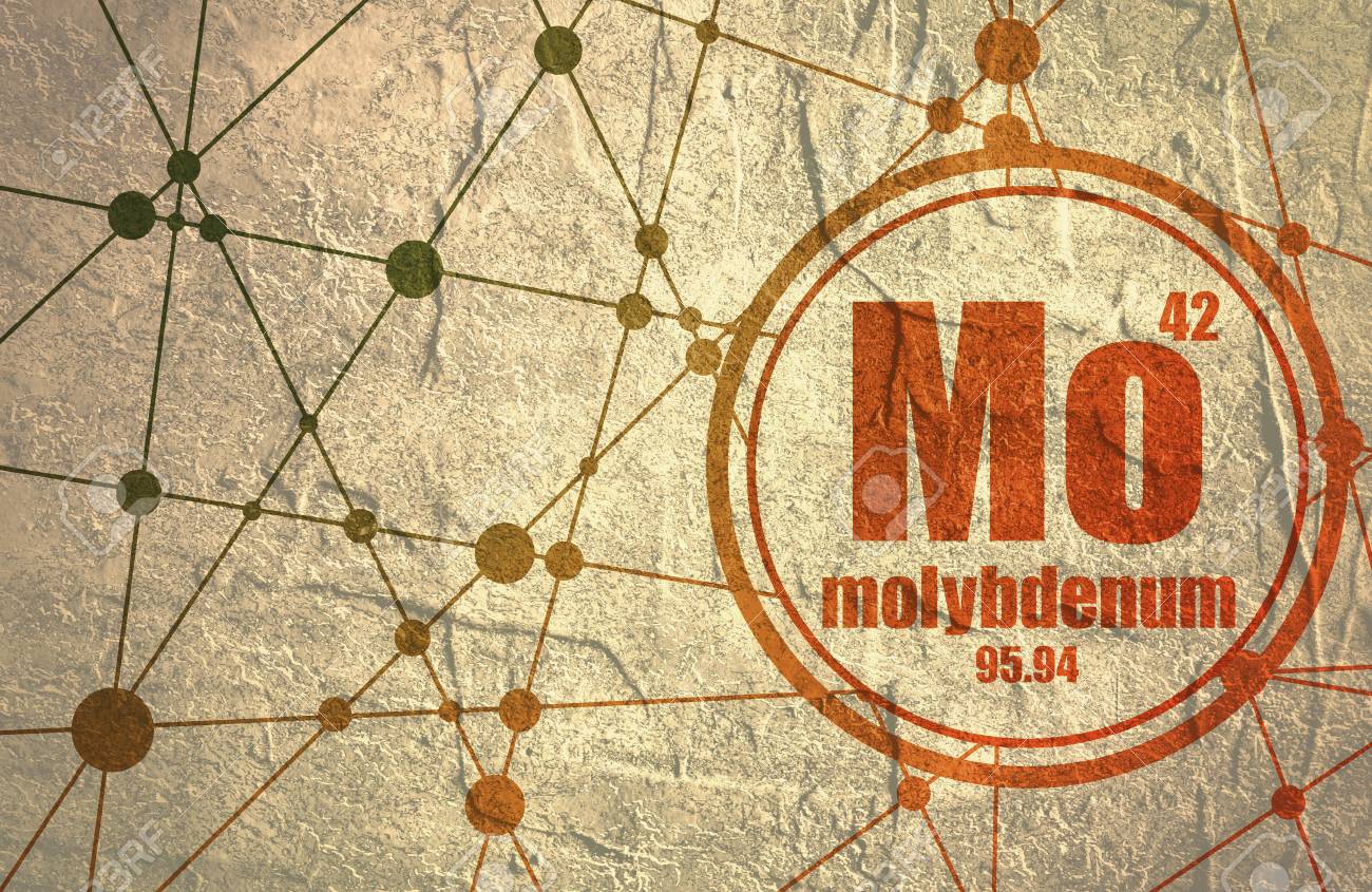element. number with Sign Molybdenum atomic.. and chemical atomic