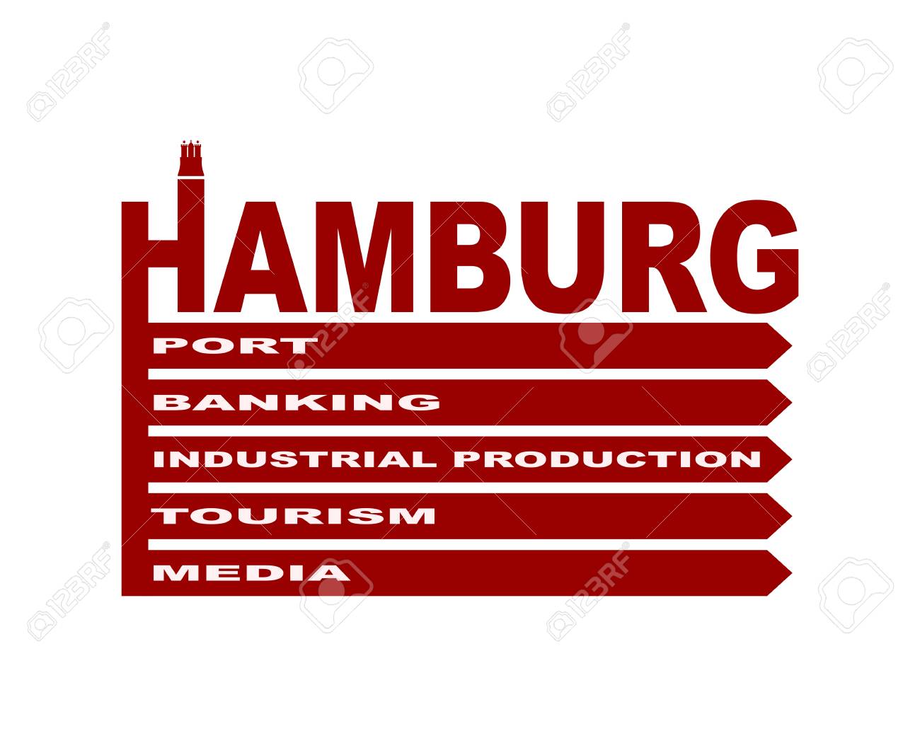 Hamburg Stadtname Text Und Element Aus Wappen Infographik Muster Lizenzfrei Nutzbare Vektorgrafiken Clip Arts Illustrationen Image