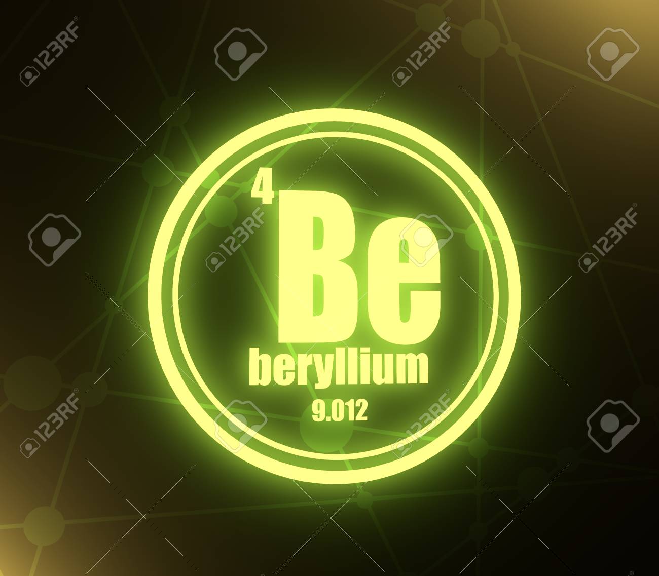 chemical Beryllium and element. atomic with number Sign atomic.. element. with Beryllium chemical atomic atomic.. Sign number and