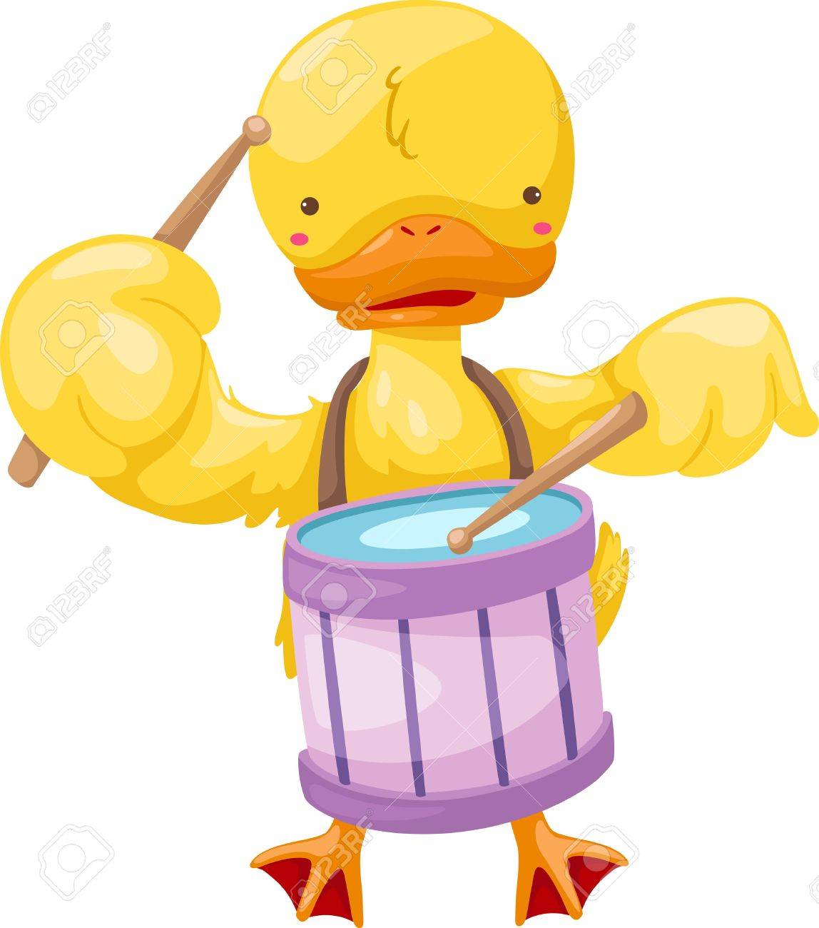 circus duck play drum vector illustration - 15657244 circus duck play drum vector illustration - 15657244