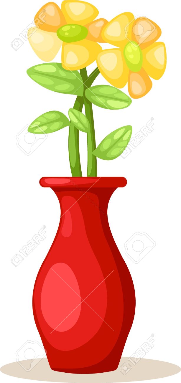 Flower In Vase Vector Royalty Free Cliparts Vectors And Stock