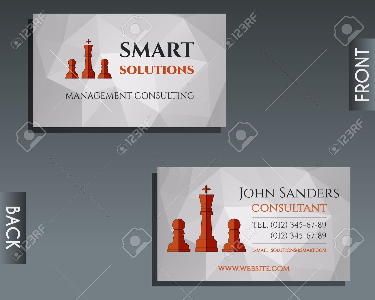 presentation card template