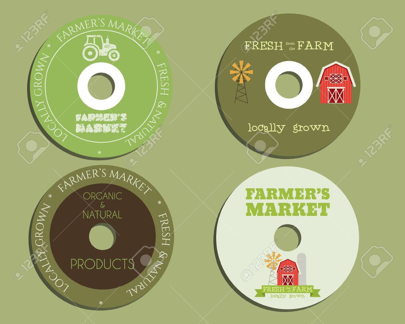 organic farm cd dvd templates sign icon compact disc symbol dvd templates
