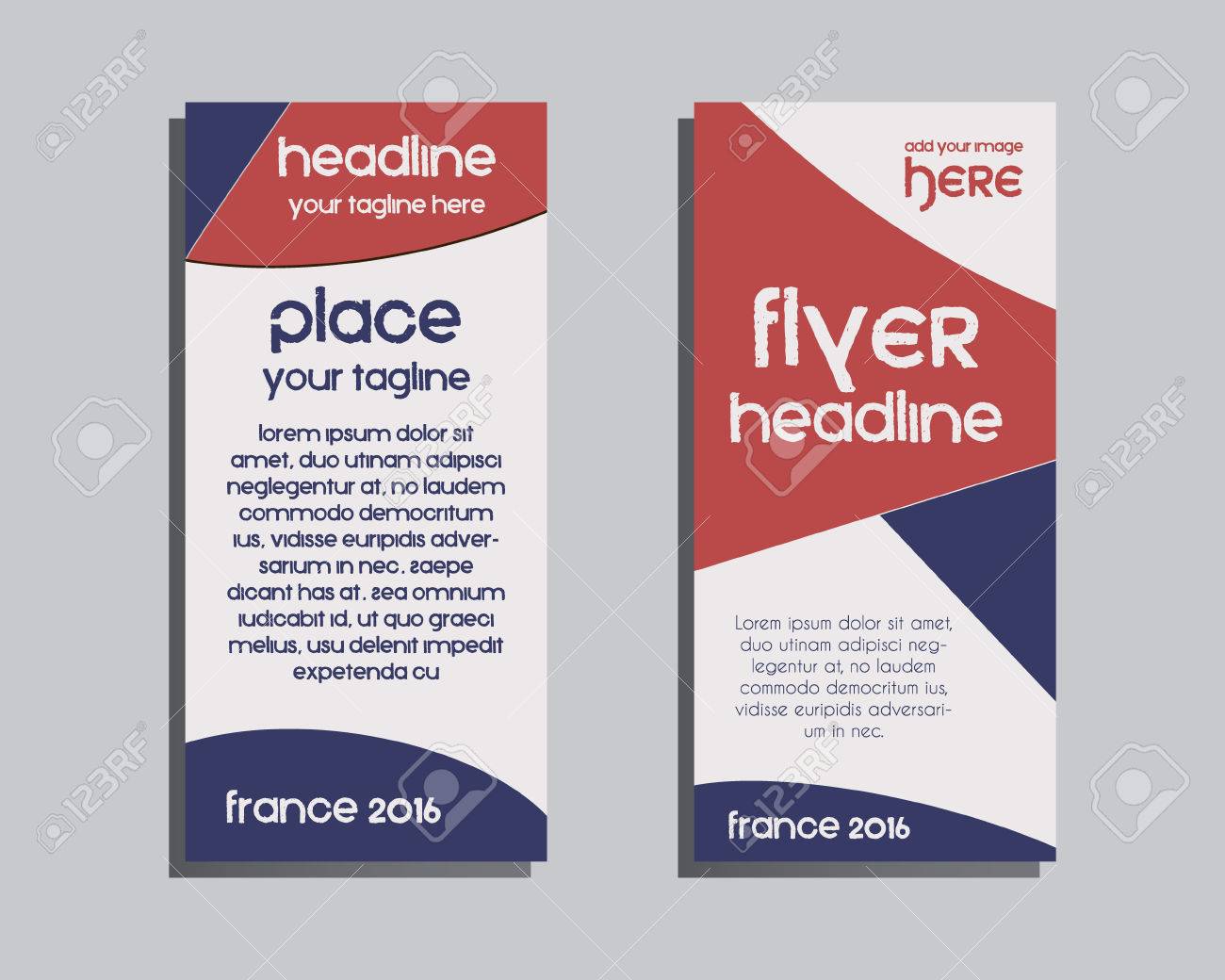 france 2016 football brochure flyer design layout template triangle