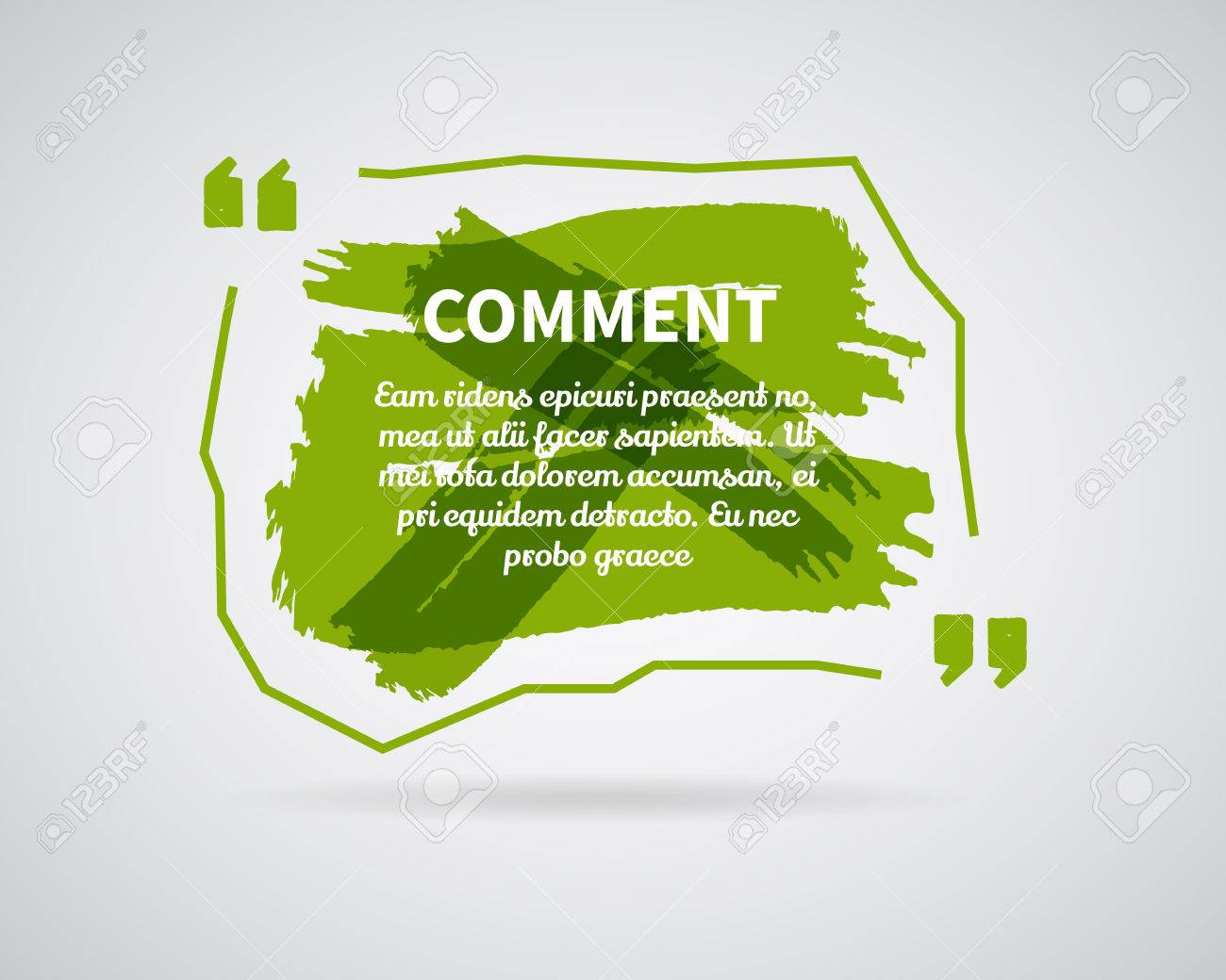 quote bubble creative template quote blank templates watercolor
