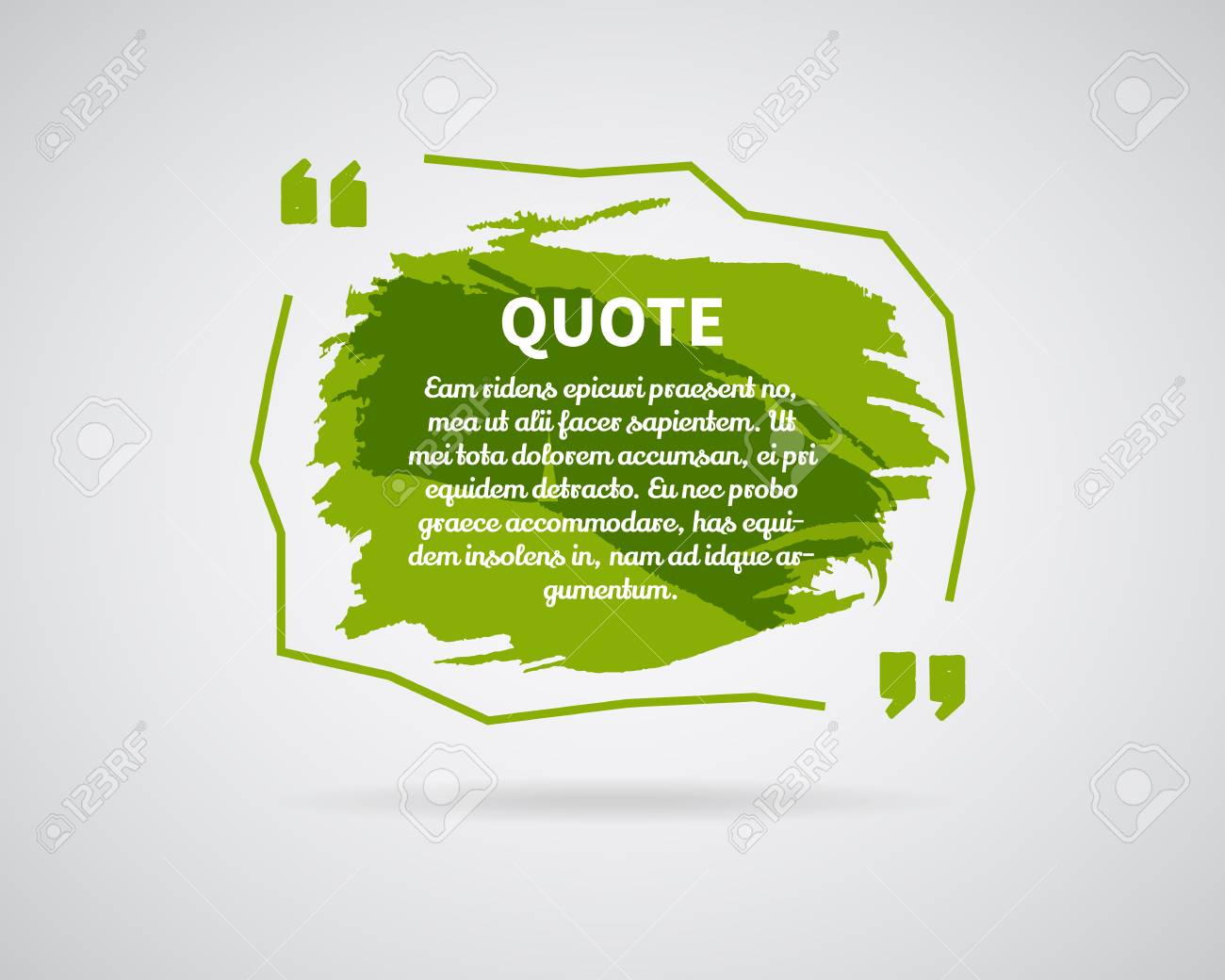 quote blank templates watercolor ink splash quote bubble