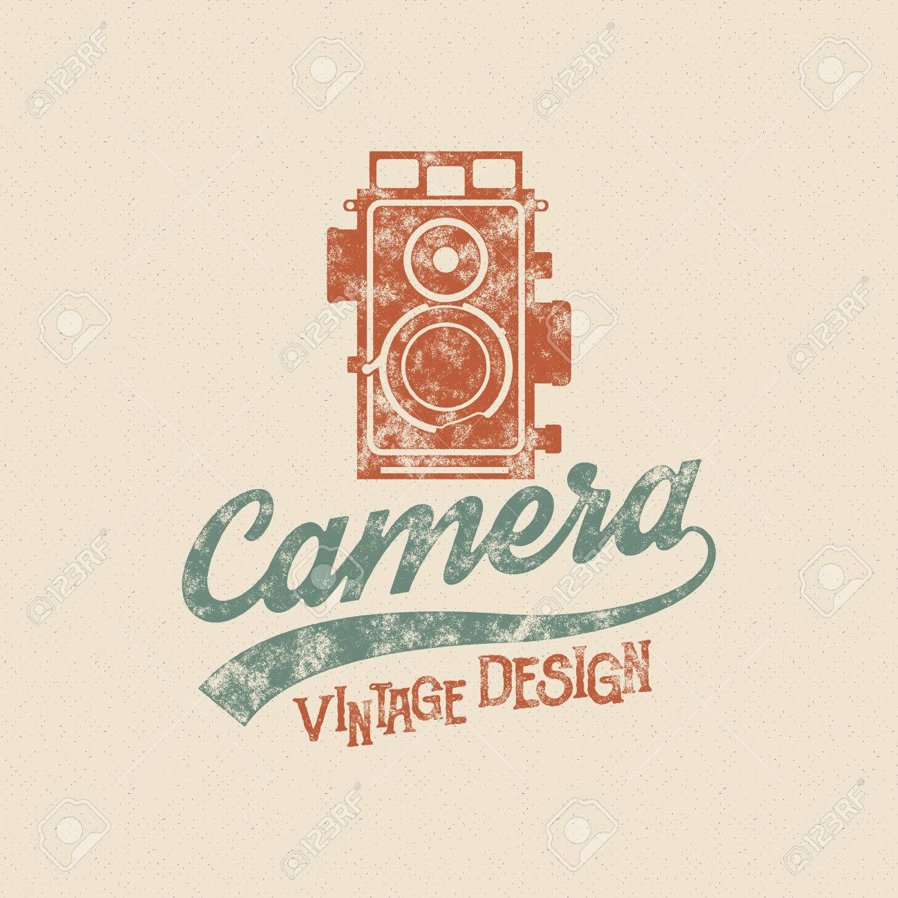 Retro poster or template with old camera icon. Isolated on grunge halftone background. Photography vintage design for t shirt, tee design, web project. Inspiration vintage style type. Vector. - 59763753 Retro poster or template with old camera icon. Isolated on grunge halftone background. Photography vintage design for t shirt, tee design, web project. Inspiration vintage style type. Vector. - 59763753