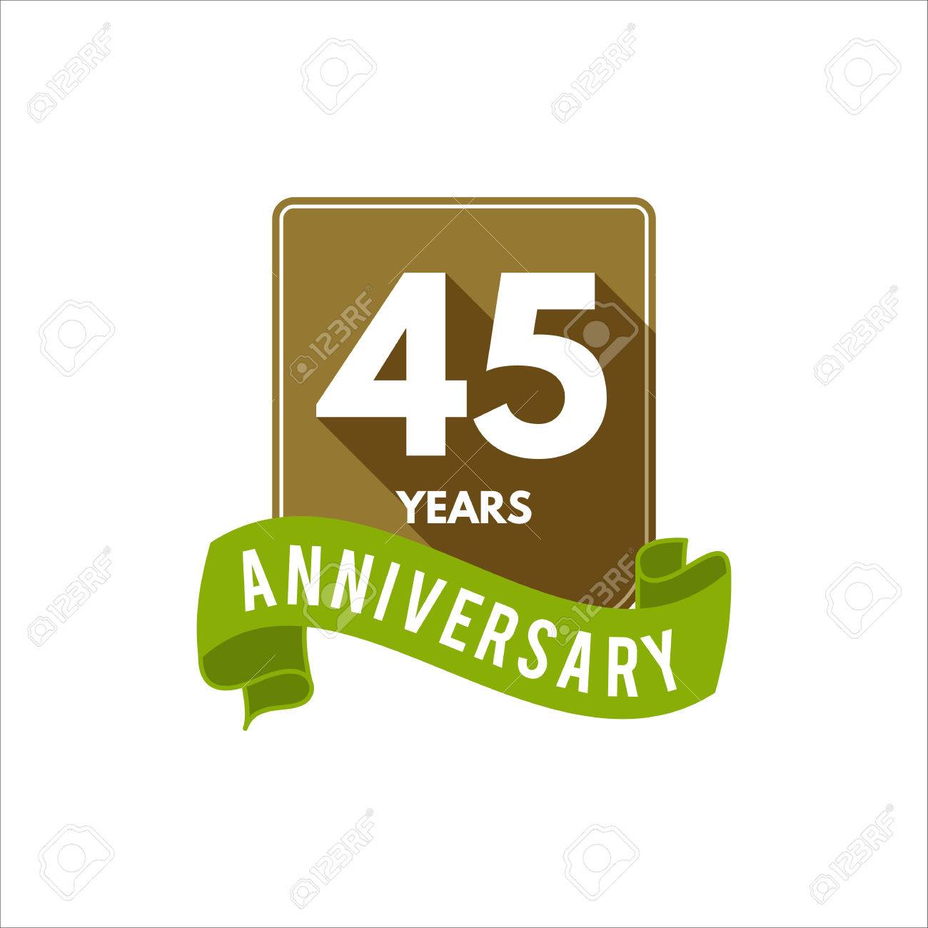 Insigne D Anniversaire 45 Ans Signe Et Embleme Avec Des Elements De Ruban Et De Typographie Design Plat Avec Une Ombre Facile A Editer Et A Utiliser Votre Numero Texte Illustration Vectorielle Isoler Insigne D Anniversaire 45 Ans Signe Et Embleme Avec Des Elements De Ruban Et De Typographie Design Plat Avec Une Ombre Facile A Editer Et A Utiliser Votre Numero Texte Illustration Vectorielle Isoler