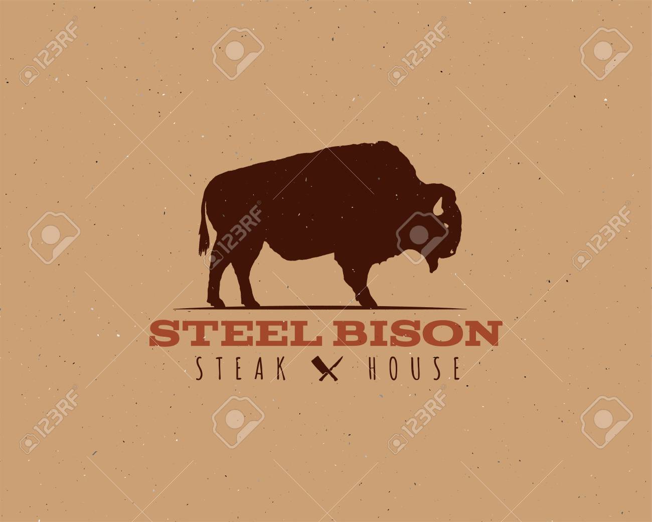 bbq party typography poster template in retro old style offset old letter template