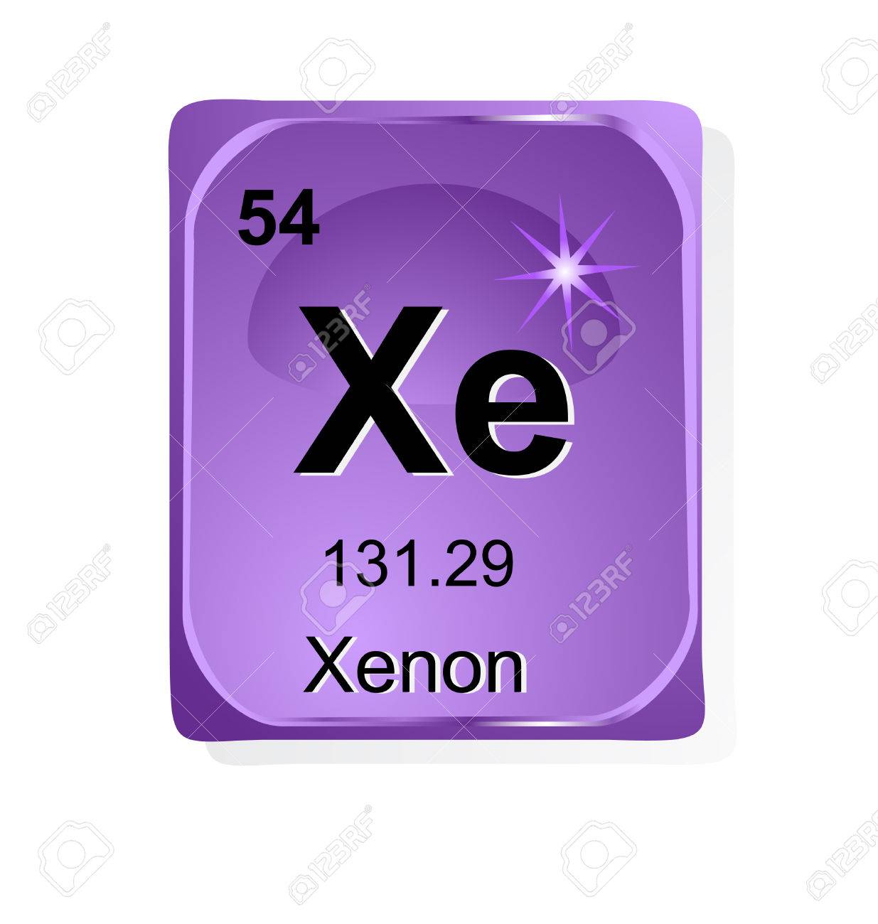 with and number, Xenon chemical element symbol weight atomic