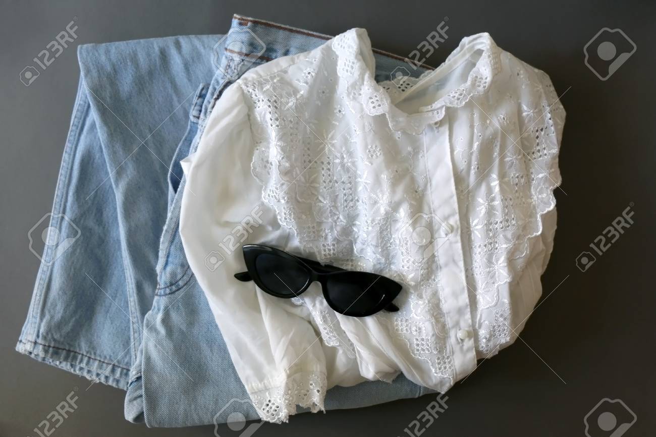 vintage white outfit