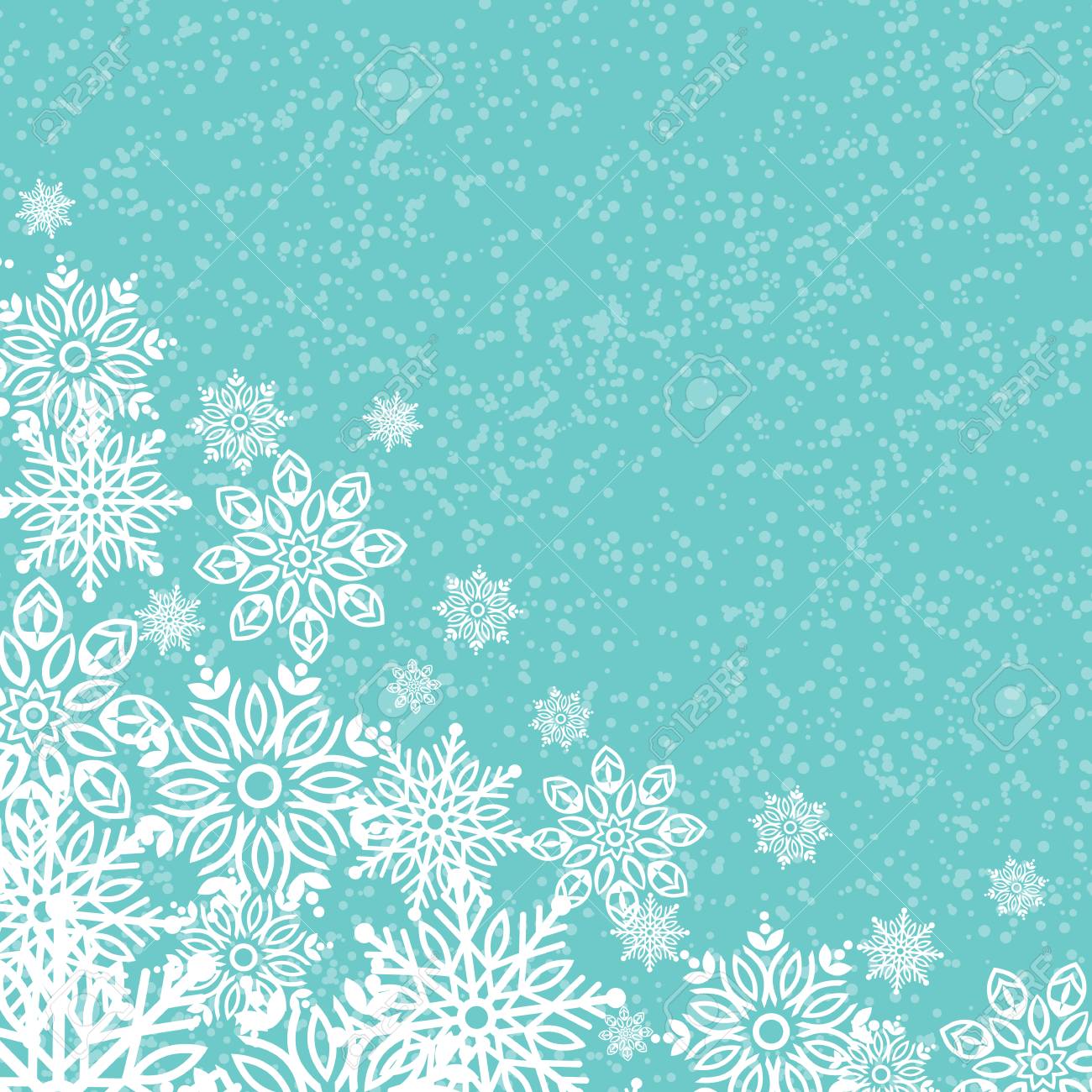 クリスマスの雪は 雪の結晶デザインします のイラスト素材 ベクタ Image