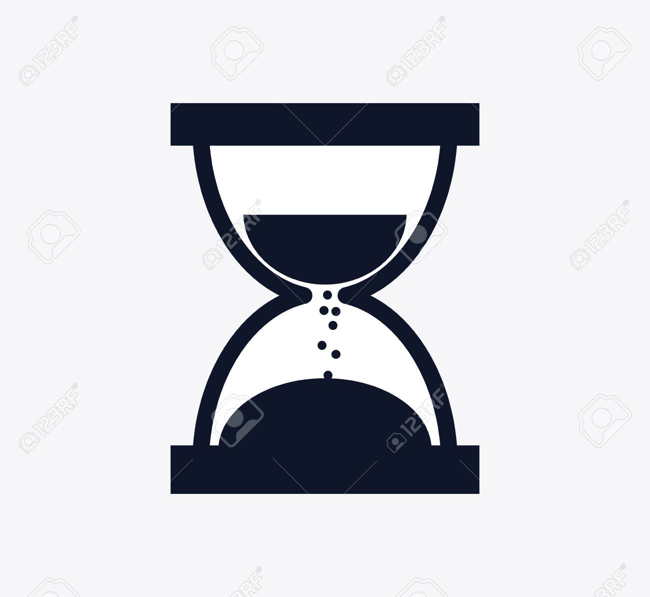 Concepto De Tiempo Representado Por El Icono De La Silueta Silueta Reloj de Arena Visite: | Reloj de arena