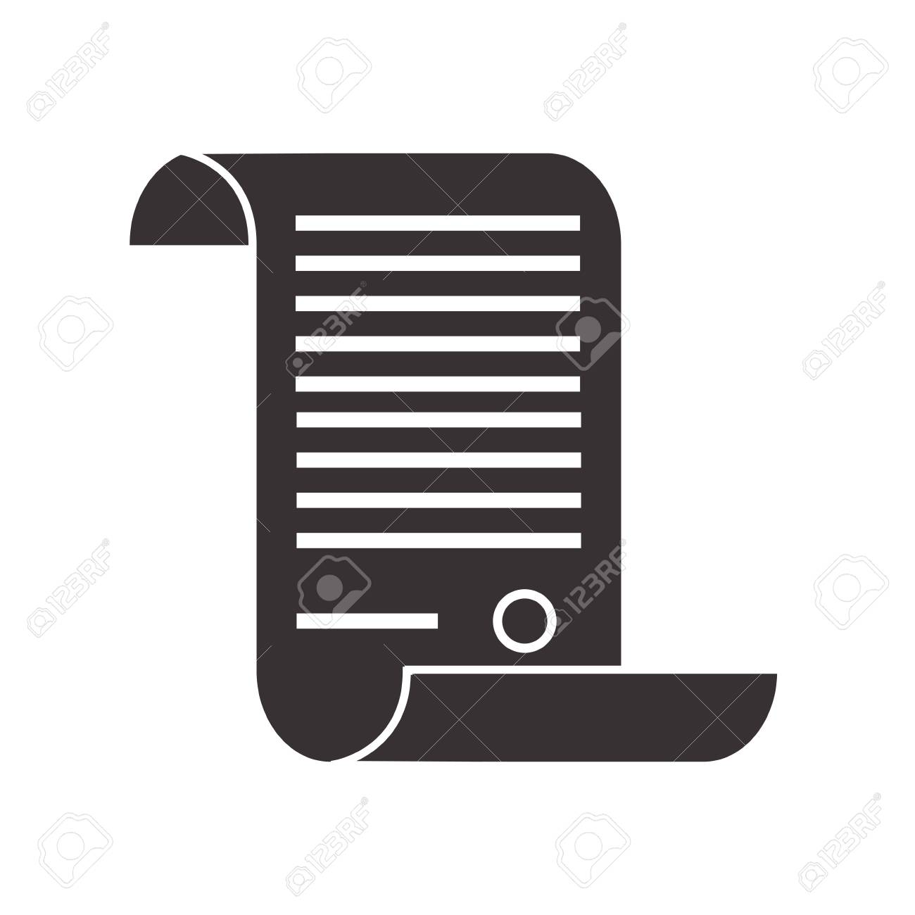 decree design law icon flat vector illustration