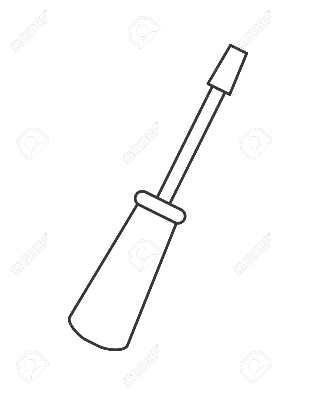 Design Plat Tournevis Simple Icone Illustration Vectorielle Clip Art Libres De Droits Vecteurs Et Illustration Image 61117144