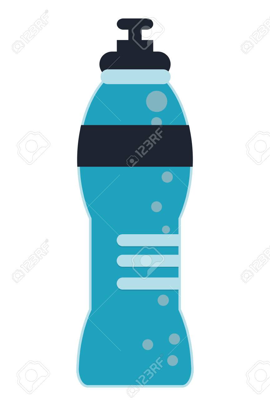 フラットなデザイン スポーツ水筒アイコン ベクトル図のイラスト素材 ベクタ Image