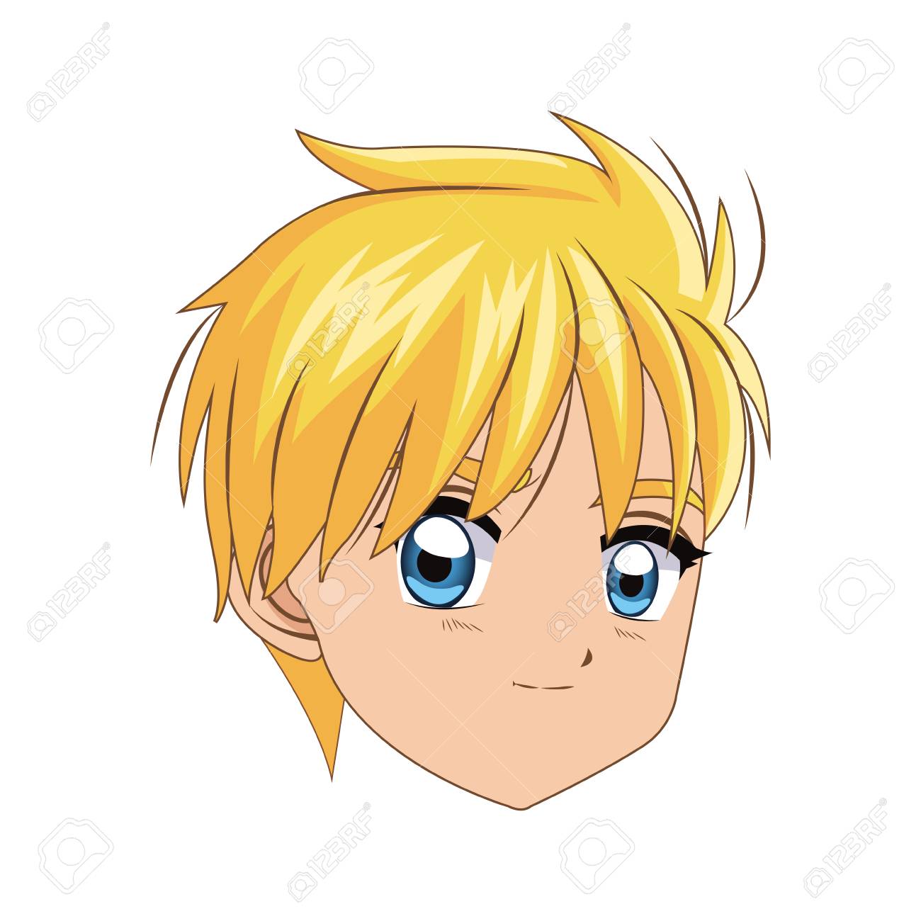 フラットなデザイン アニメ スタイルのアイコン ベクトル イラストの男の子のイラスト素材 ベクタ Image フラットなデザイン アニメ スタイルのアイコン ベクトル イラストの男の子のイラスト素材 ベクタ Image