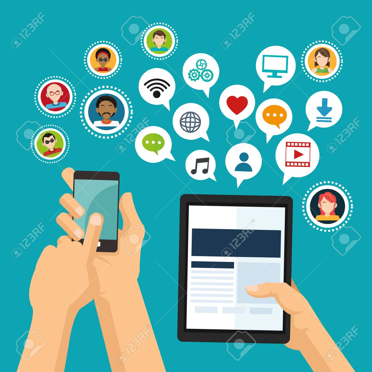 social media theme