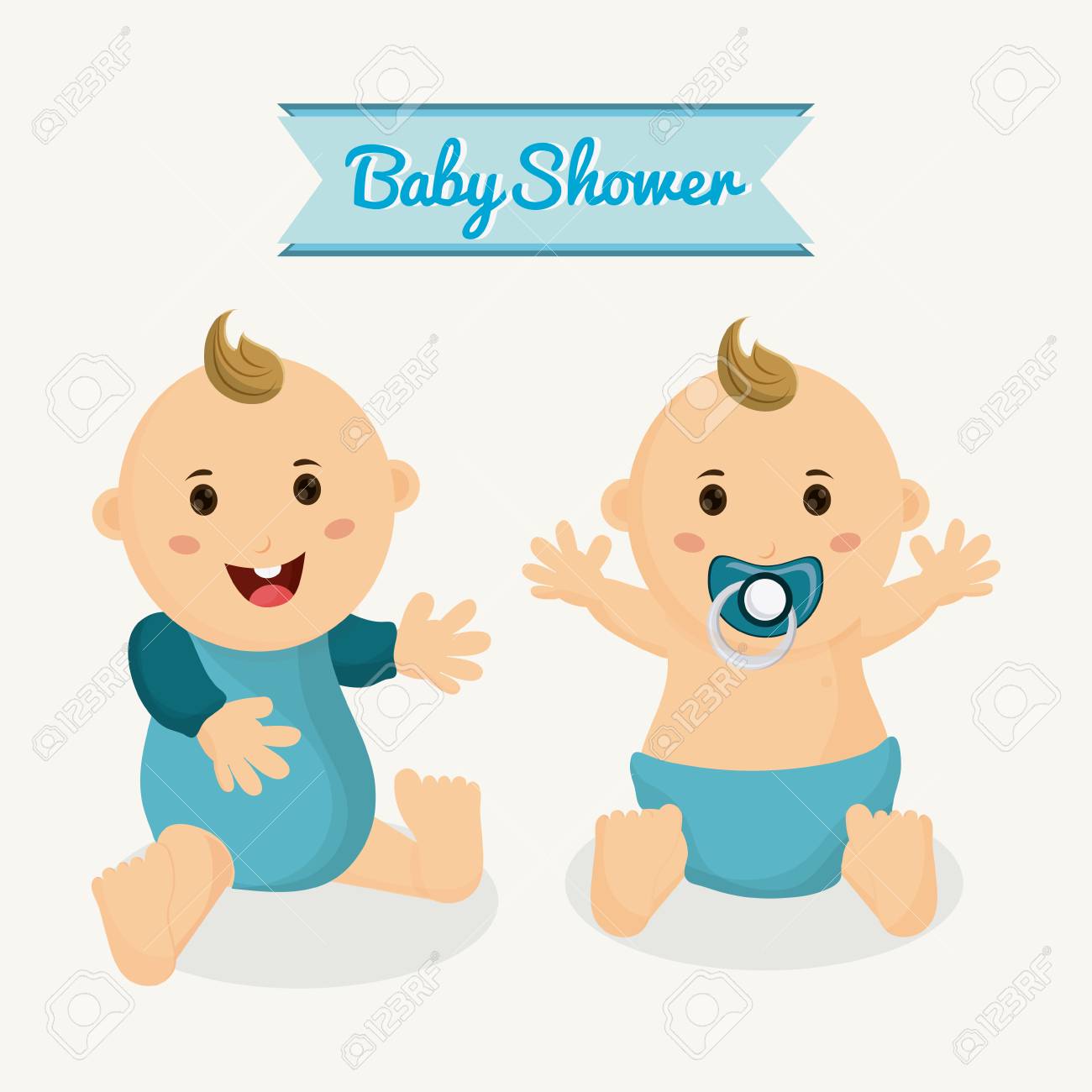 Bebe Dessin Anime Garcon Bebe Douche Et Le Theme De L Enfance Conception Isole Et Colore Vector Illustration Clip Art Libres De Droits Vecteurs Et Illustration Image