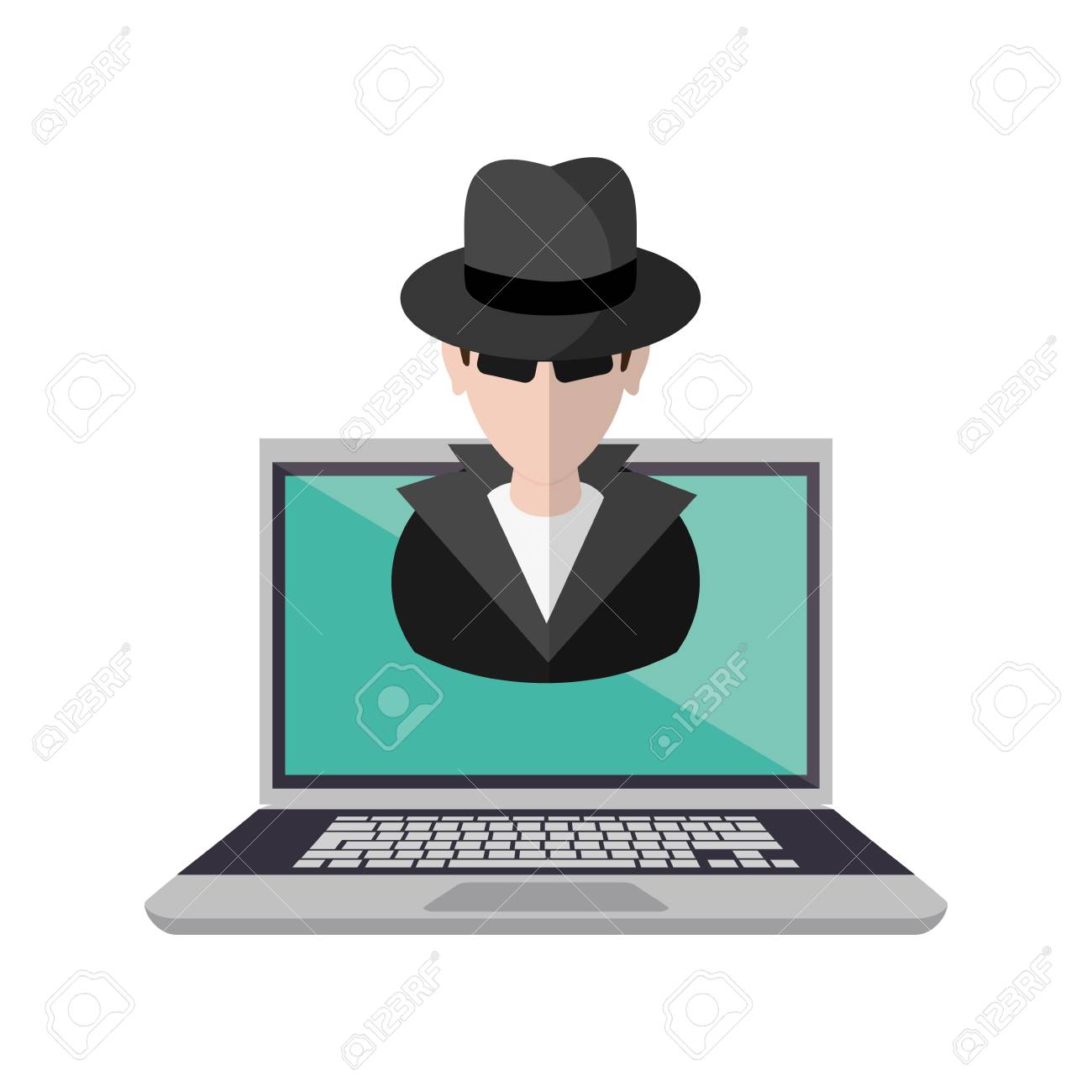 Hacker Cartoon And Laptop Icon Security System Warning And Protection Royalty Free Cliparts Vectors And Stock Illustration Image 63773317 Download high quality hacker cartoons from our collection of 41,940,205 cartoons. hacker cartoon and laptop icon security system warning and protection