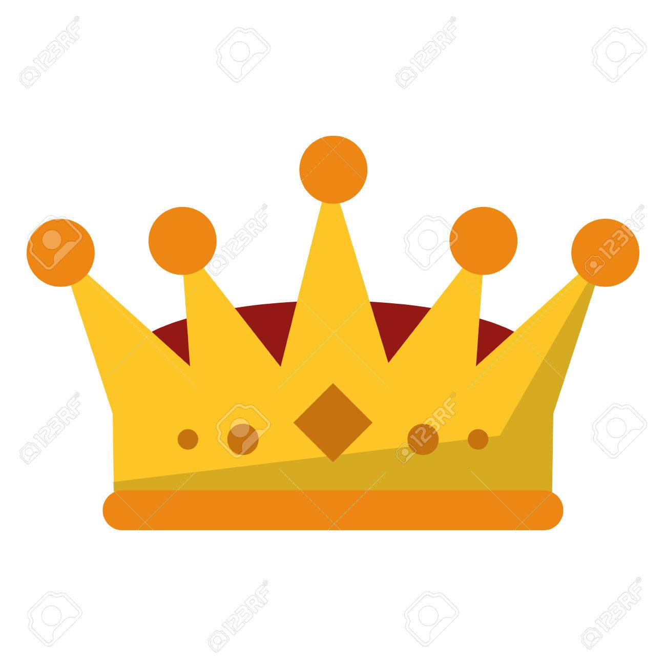 imagen de icono de la corona rey de joyería de lujo reina y el tema