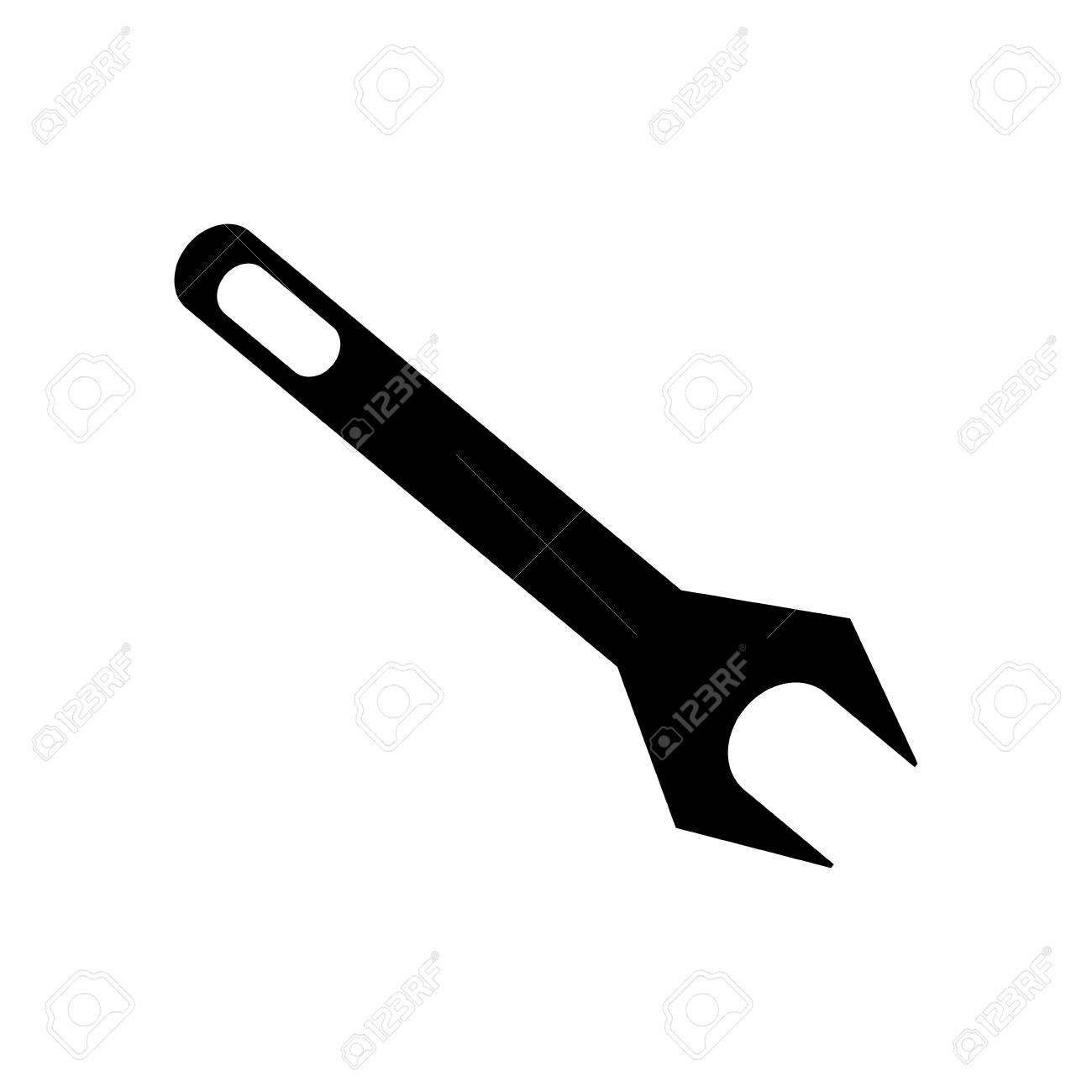 Cle A Molette Outil De Reparation Icone Pictogramme Vector Illustration Eps 10 Clip Art Libres De Droits Vecteurs Et Illustration Image 66130396