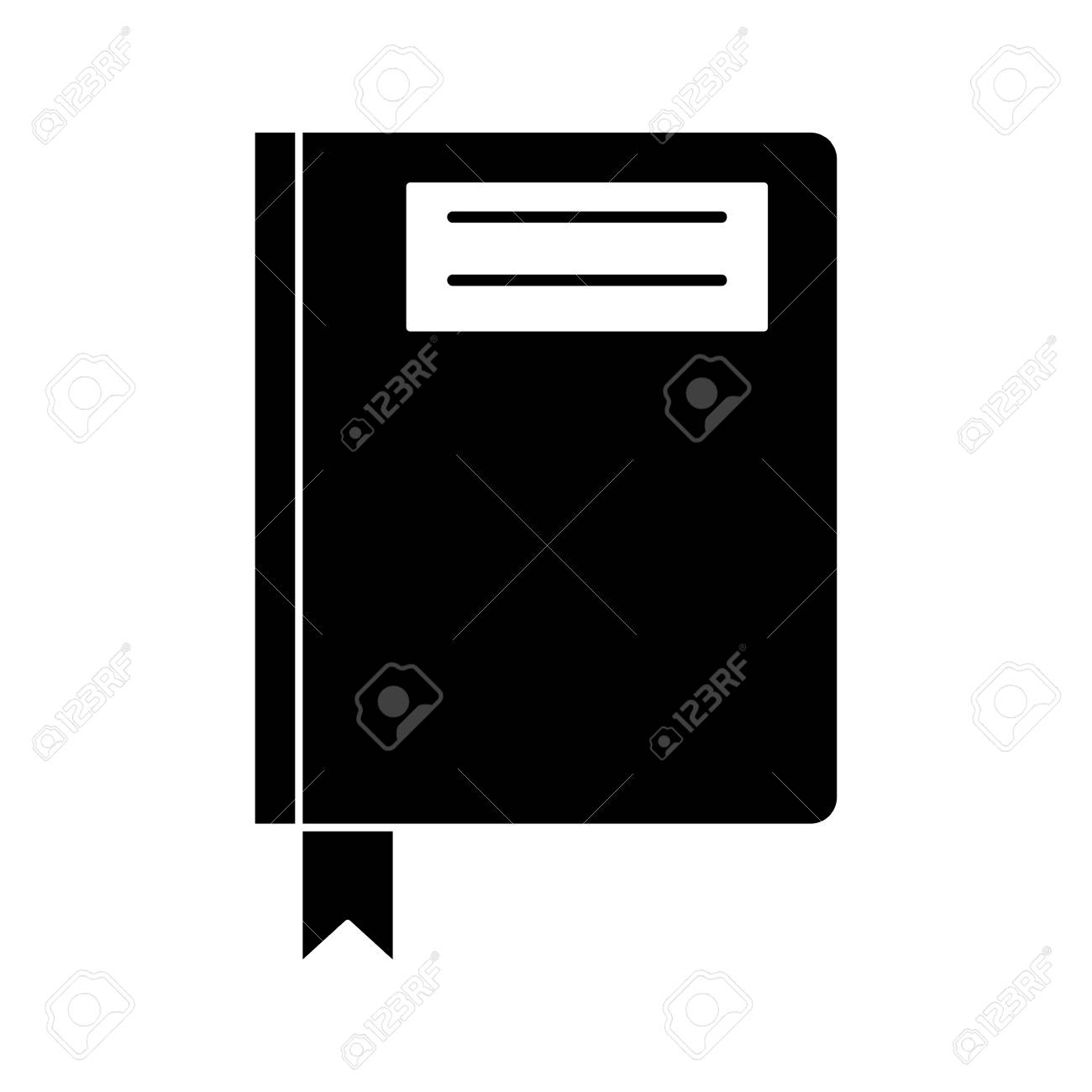 シルエット本日記ディレクトリ オフィス ベクトル図 のイラスト素材 ベクタ Image