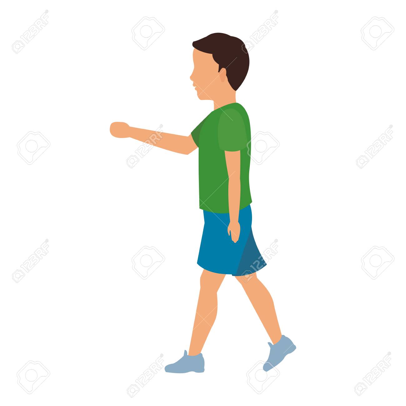 Man Walking Cartoon Icon Over White Background. Colorful Design. Vector  Illustration Royalty Free SVG, Cliparts, Vectors, and Stock Illustration.  Image 69548896., image size:1300x1300