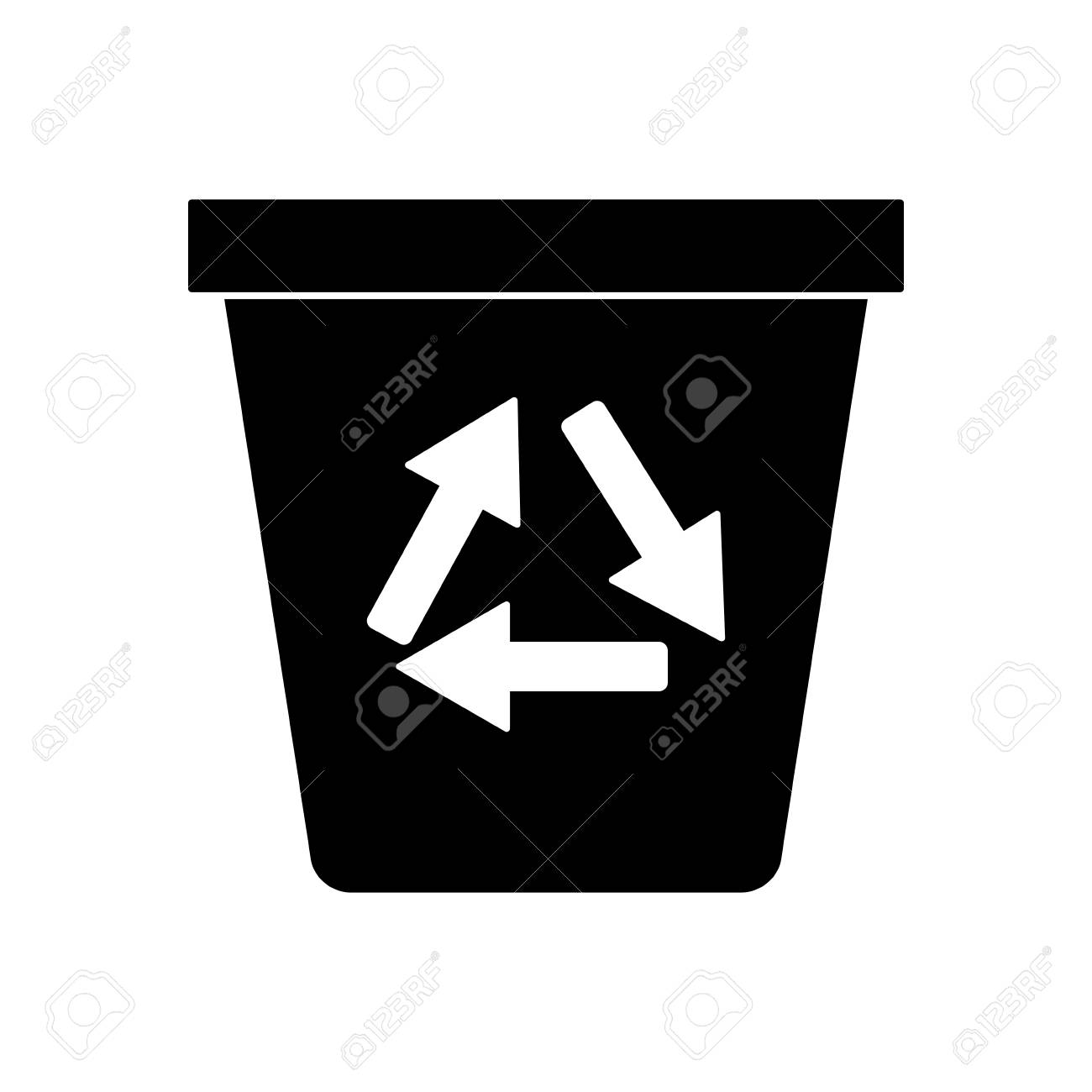 Recycling Okologie Mulleimer Piktogramm Vektor Illustration Eps 10 Lizenzfrei Nutzbare Vektorgrafiken Clip Arts Illustrationen Image