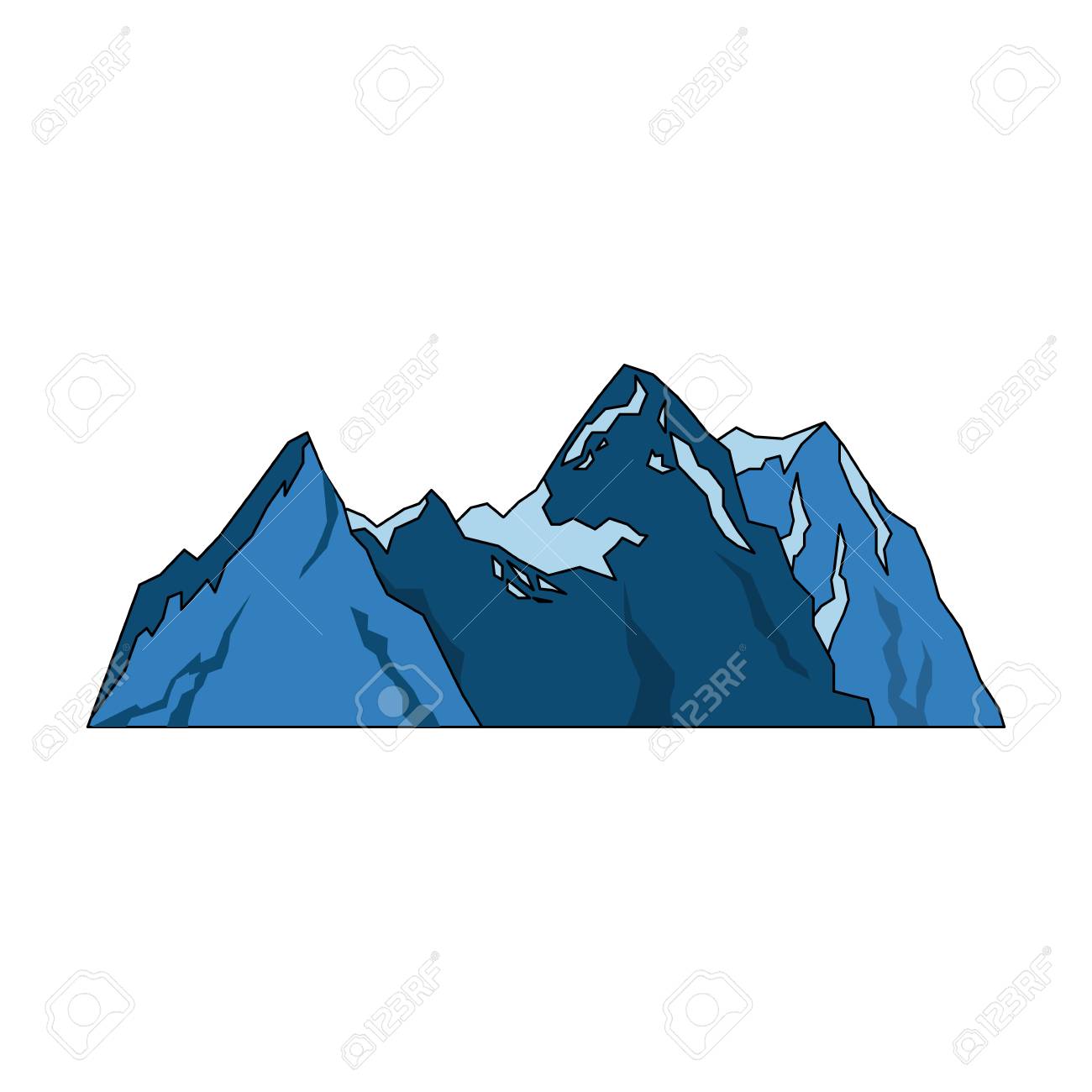 山の尾根のアイコン画像ベクトル イラスト デザインのイラスト素材 ベクタ Image 72418731