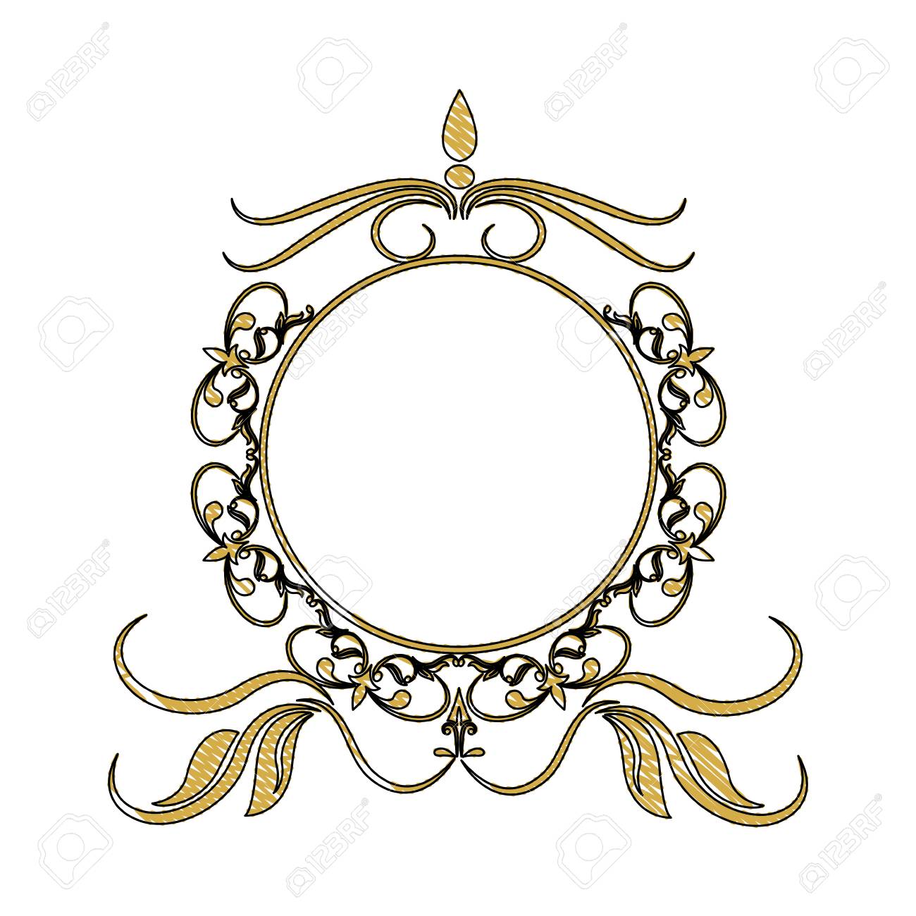 Vintage Round Swirl Flourish Decoration Frame Royal Image Vector Royalty Free Cliparts Vectors And Stock Illustration Image 76770935 Centros de mesa lirio cala marcos florales descargar vectores gratis fondos acuarela calas proyectos adobe illustrator marcos gratis elementos de diseño. vintage round swirl flourish decoration frame royal image vector
