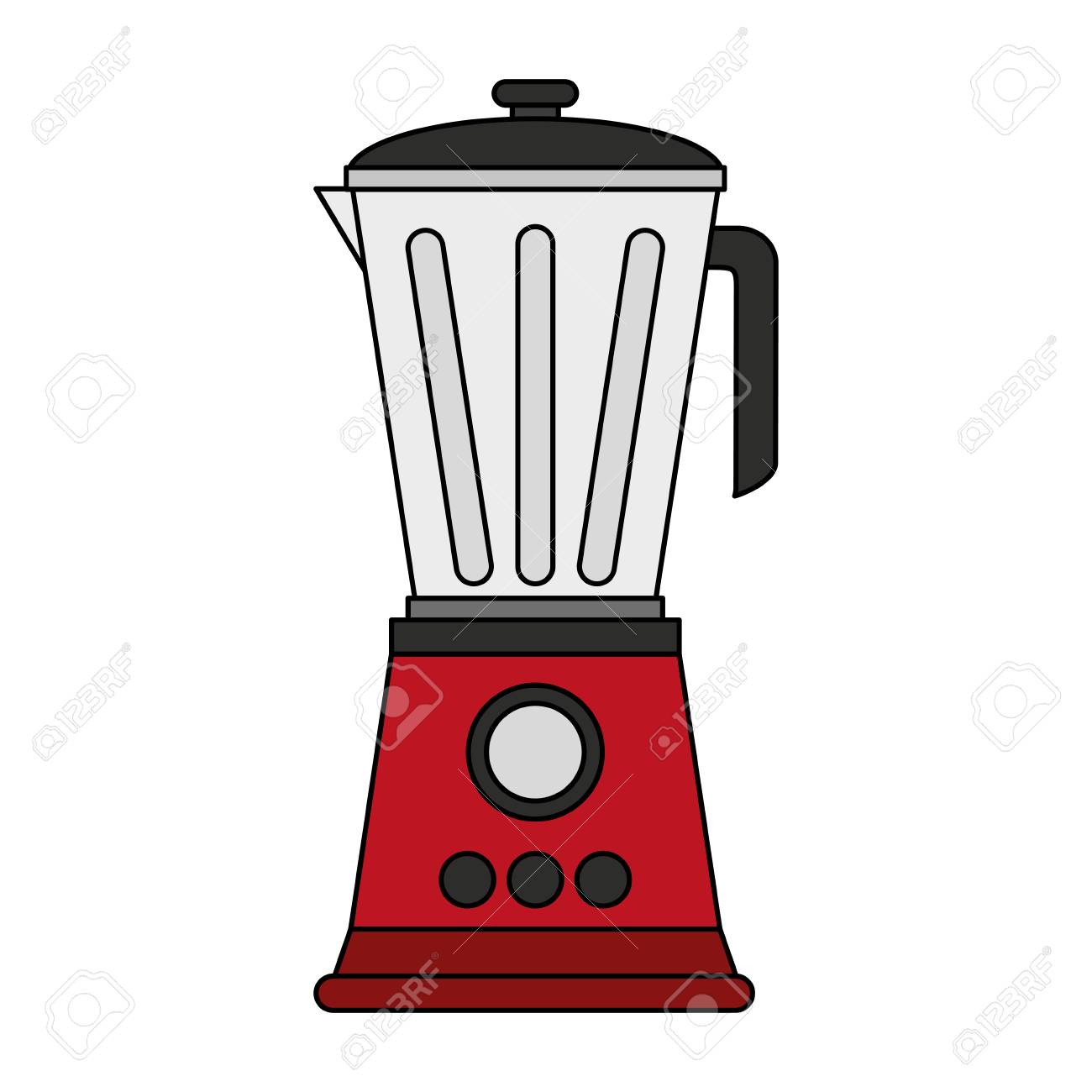 カラー イメージ漫画電子デバイス赤ミキサー ベクトル イラスト のイラスト素材 ベクタ Image