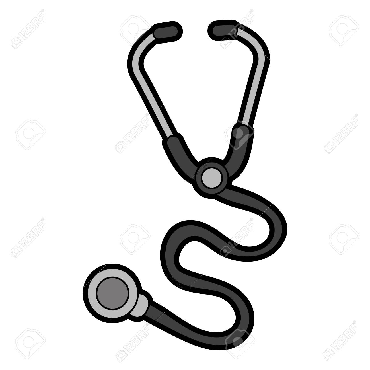 聴診器医療関連アイコン画像ベクトル イラスト デザインのイラスト素材 ベクタ Image