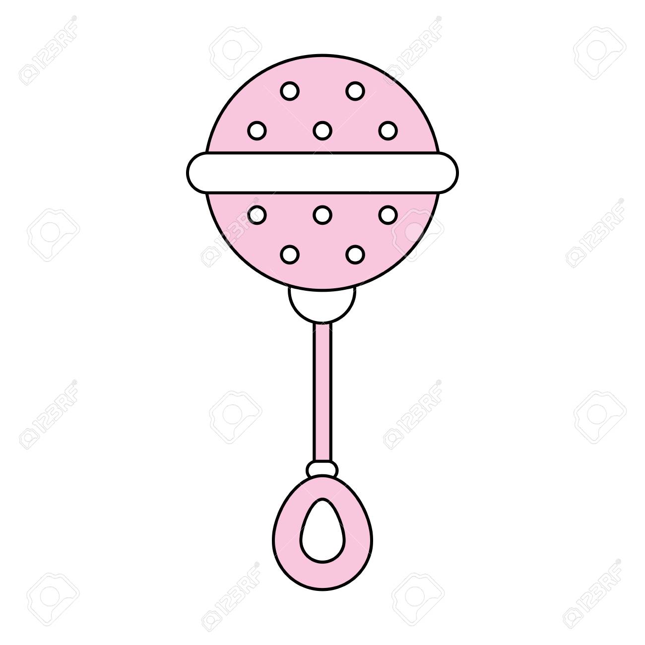 Linea Plana Bebe Rosa Sonajero Sobre Fondo Blanco Ilustracion Vectorial Ilustraciones Vectoriales Clip Art Vectorizado Libre De Derechos Image Linea Plana Bebe Rosa Sonajero Sobre Fondo Blanco Ilustracion Vectorial Ilustraciones Vectoriales Clip Art Vectorizado Libre De Derechos Image